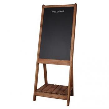 Pizarra Caballete Ateneo MISTERWILS - Pizarra Doble Cara con Diseño Elegante y Estructura de Madera