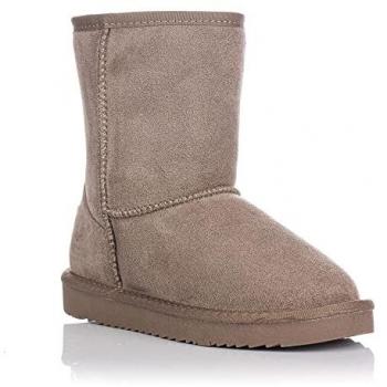 Botas australianas de niña Xti en taupe, caña media, talla 31 EU