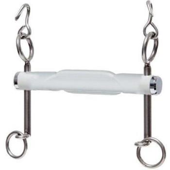 Beris Gebiss Dressurkandare Schmetterlingsstange Kurz Soft - Bocado, color gris, talla Lang