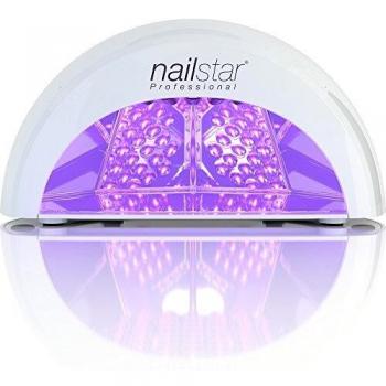 NailStar Lámpara LED Profesional Seca Esmalte de Uñas. Para Manicura Shellac y Gel, con Temporizador de 30 seg, 60 seg, 90 seg y 30 min