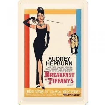 Nostalgic-Art 22104 – Breakfast at Tiffany 's Cartel de Chapa, 20 x 30 cm