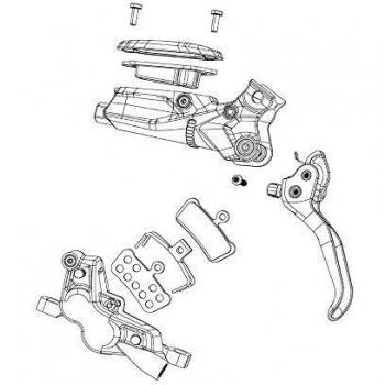SRAM Lever Blade Aluminum V2 Black - Guide RSC Qty 1