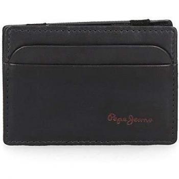 Pepe Jeans Fair Billetero con Tarjetero Azul 9,5x6,5x1 cms Piel