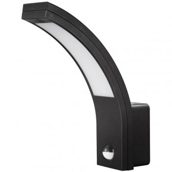 Aplique LED Sensor Exterior IP54 Negro 10W