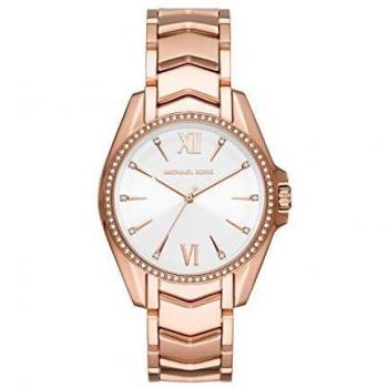 Michael Kors Women's Whitney Three-Hand, Rose Gold-Tone Stainless Steel Watch, MK6694