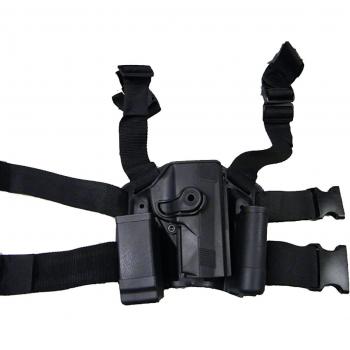 Tactical gota pierna PX4 funda Airsoft Militar Negro