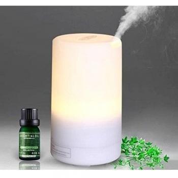FOME 70ML Portable Ultrasonic USB Mini Aroma Diffuser Air Humidifier Purifier LED Lonizer Aromatherapy Essential Oil Diffuser for Home Office Car 4 Timer Settings + FOME GIFT, [Importado de Reino Unido]