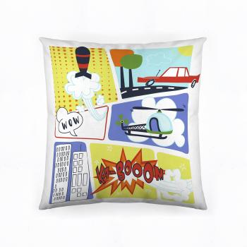 Munich Play Kid - Cojín reversible de 50 x 50 cm con relleno