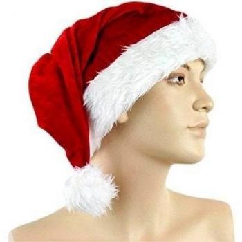 jowiha - ® Gorro de Papá Noel de lujo de terciopelo Lady Santa One Size