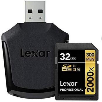 Lexar 32GB Professional 2000x SDHC UHS-II Card
