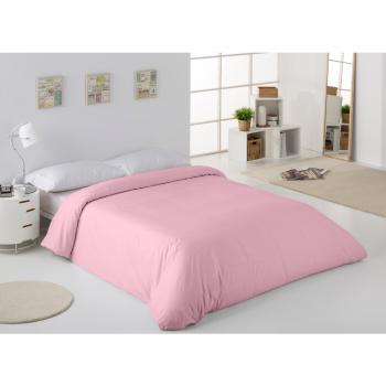 ESTELA - Funda nórdica Combi Color Rosa - Cama de 90 cm. - 50% Algodón / 50% Poliéster - 144 Hilos