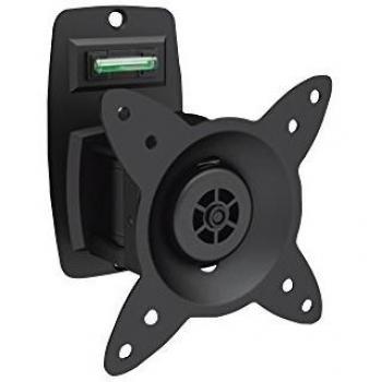 Soporte de pared para monitor de TV DIGITUS, función giratoria +/- 15 °, giratorio 360 °, hasta 15 kg, hasta aprox. 27 monitores, negro