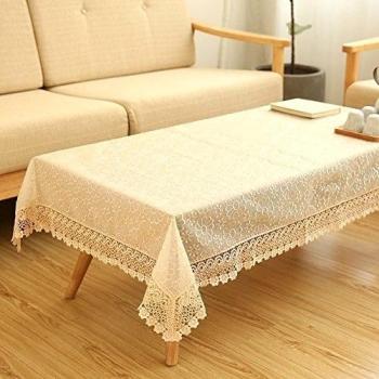 mantel de lujo/Paño de tabla de encaje estilo europeo/ mantel/ toalla de tapa de tabla de cabecera/ ahuecar bordando manteles-B 145x215cm