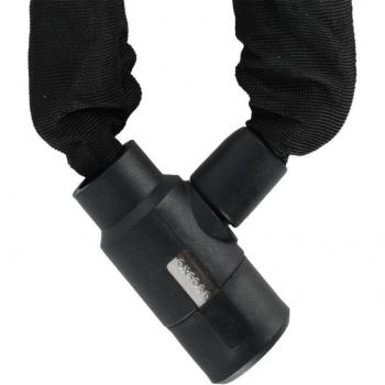 Candado de Cadena Oxford Square GP 2.0m x 9.5mm - Cerradura de cadena negra de 200 cm