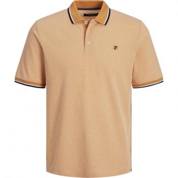 Polo de hombre manga corta liso 100% algodón color gris