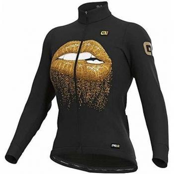 Alé Lips - Camiseta de Mujer Art. L27555519 Color Negro-Oro TG. S