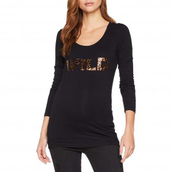 MAMALICIOUS Mlleobella L/s Jersey Top, Camiseta de Manga Larga premamá para Mujer, Negro