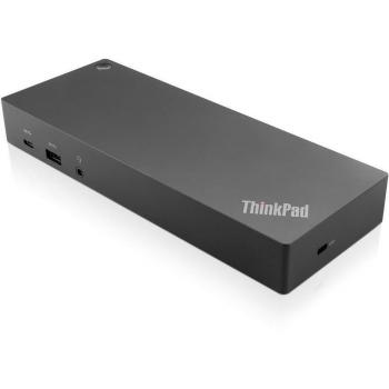 Dock USB Híbrido Lenovo ThinkPad con 13 Puertos, Alámbrico USB-C y USB-A, Negro, USB 3.2 Gen 2