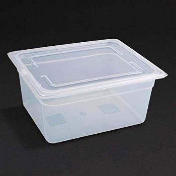 Contenedor Gastronorm 1/2 de Polipropileno con Tapa - Pack de 4 - Vogue 150mm