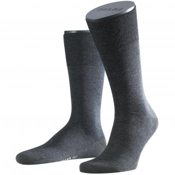 Falke No. 6 Men's Fine Merino Wool and Silk Dress Socks - Gray - Size 45-46