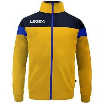 LEGEA Bolivia Full Zip Chaqueta, Hombre, Amarillo/Azul, X-Large