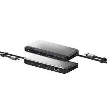 Docking Station USB-C Dual Display 1080p FHD con 85W de potencia, 3x USB-A, 2x USB-C, 2x DisplayPorts, Ethernet y Audio - ALOGIC MX2 Lite