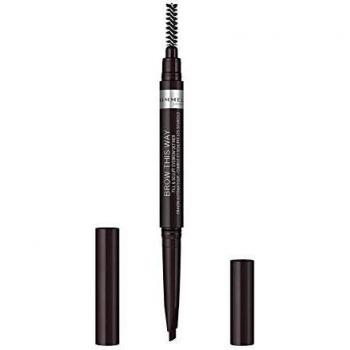 Rimmel London Brow This Way Fill & Sculpt Lápiz de Cejas Tono 4 Soft Black - 0.25 gr