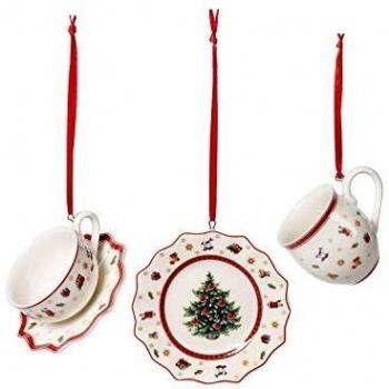Villeroy & Boch Toy's Delight Set of 3 Hanging Tableware Ornaments