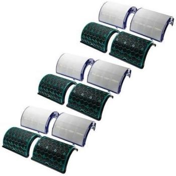 Set de Filtros 6 Uds. Compatible con Purificadores de Aire Dyson Pure Cool DP05, TP05, DP04, TP04 - Filtro HEPA y Filtro de Carbón Activo - Vhbw