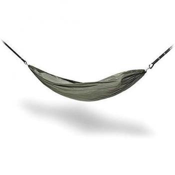 COLUMBUS - UL Hammock Hamaca Ultra Ligera Colgante para 1 Persona | Hamaca Compacta Fácil Instalación | Carga Máx. 150 kg. Color Verde Oscuro.