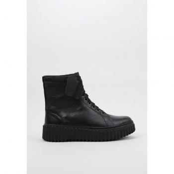Clarks Torhill Rise Black Leather Women's Ankle Boots