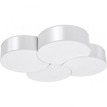 Plafón Circle Decorativo PVC blanco 8 bombillas 11,5cm