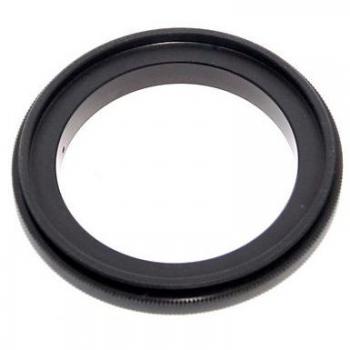 Anillo Inverso Caruba Sony A SM - 55mm, Adaptador de Lente para Cámara, Accesorio Fotográfico (Negro)