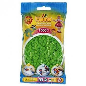 Bolsa de Hama 1000 piezas Midi Color Verde Fluorescente