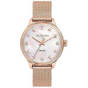 Trussardi T-Complicity Women's Quartz Watch with Mother of Pearl Dial in Rose Gold