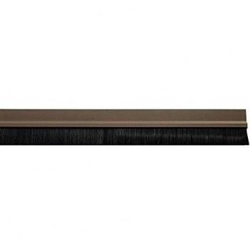 WOLFPACK 5190155 Burlete Puerta Pvc Marron Con cepillo 1metro