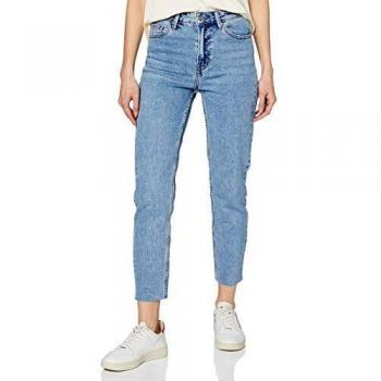 Only Emily High Waist Straight Leg Women's Jeans - Light Blue Denim