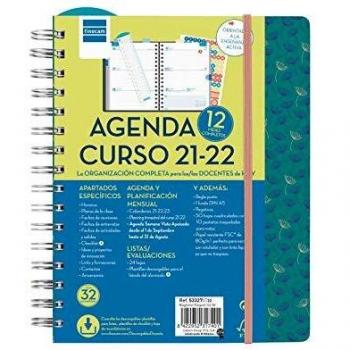 Finocam 533270722- Agenda Docente Magistral 2021 2022 4º - 155x212 Semana Vista Apaisada Elegant Español