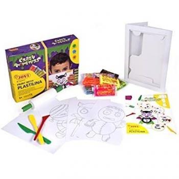 Jovi Kit para Pintar con PLASTILINA, Crazy Monsters