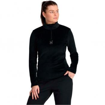 Forro polar de mujer Spyder Shimmer Bug 1/2 Zip negro intenso - XL