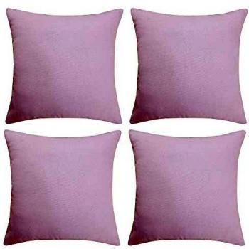 Deconovo Funda para cojin Protectora 4 Piezas 40x40cm Rosa Claro