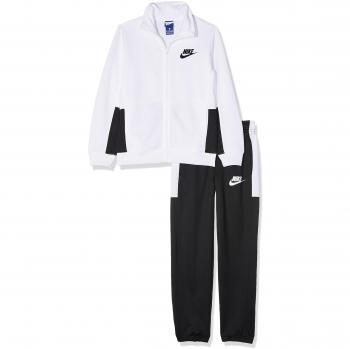 Nike B NSW TRK Suit Pac Poly Chándal, Niños, Blanco White/Black, S