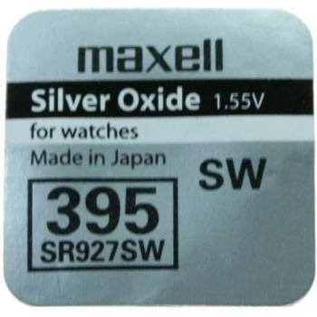 1x Pila Bateria Original Maxell 395 SR927SW 1.55V Pila Boton Oxido Plata Maxell