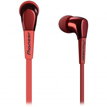 Auriculares Intrauditivos Pioneer SE-CL722T-R de Aluminio con Micrófono, Color Rojo