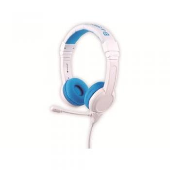 Auriculares para niños 3+ con micrófono, limitación de volumen a 85dB, plegables y resistentes al sudor - color azul