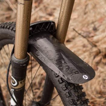 Ass Savers Mudder Regular Front Mudguard for Suspension Forks - Black, Size: One Size, Male