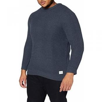 JACK & JONES JCOSTANFORD Knit Crew Neck Plus Jersey, Azul