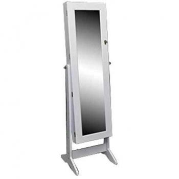 vidaXL Espejo Joyero Blanco con Cajonera Armario Joya Gabinete