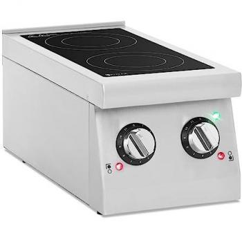 Placa de inducción portátil Royal Catering - 2 zonas - Ø 12 - 26 cm