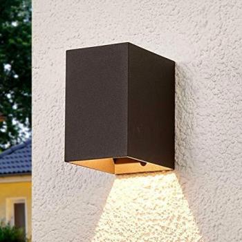 Aplique LED de exterior Mikka gris oscuro